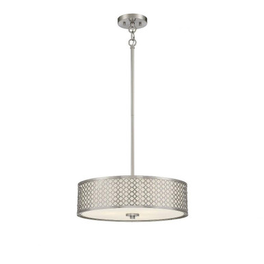 3 Light Mid Century Modern Large Pendant 18 Inch Wide by Meridian - M70108