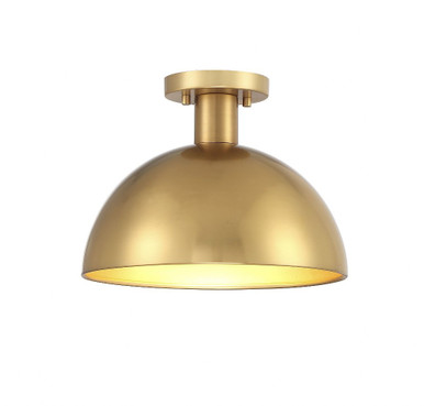 1 Light 9 Inch Tall Vintage Semi Flush Mount by Meridian - M60071