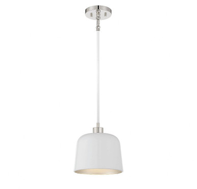 1 Light Mid Century Modern Small Pendant 9 Inch Tall by Meridian - M70118