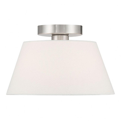 1 Light 12 Inch Wide Semi Flush Mount by Meridian - M60077