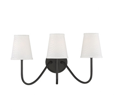 3 Light Wall Sconce 20 Inch Wide by Meridian - M90056