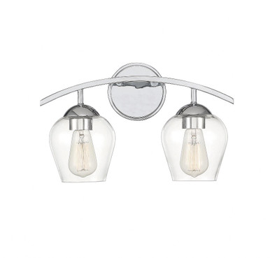 2 Light Vanity Light 16 Inch Wide by Meridian - M80031