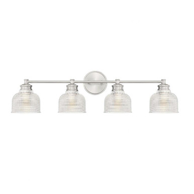 4 Light Mid Century Modern Vanity Light 32 Inch Wide by Meridian - M80036