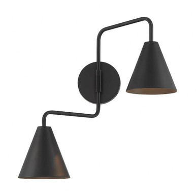 2 Light Adjustable Wall Sconce 24 Inch Wide by Meridian - M90111