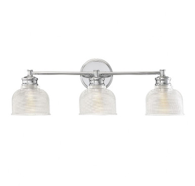 3 Light Mid Century Modern Vanity Light 24.5 Inch Wide by Meridian - M80035