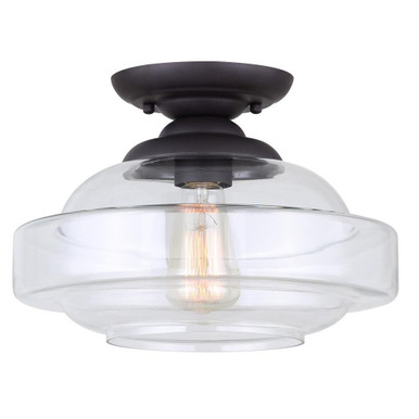 Chicago 1 Light 12.5 Inch Wide Flush Mount by Canarm Inc - IFM459B13ORB