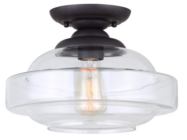 Chicago 1 Light 12.5 Inch Wide Flush Mount by Canarm Inc - IFM459B13ORB