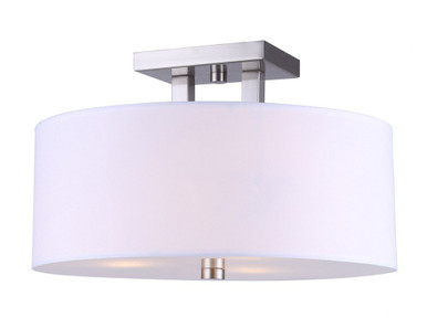 River 3 Light 15 Inch Wide Semi Flush Mount by Canarm Inc - ISF578A03ORB