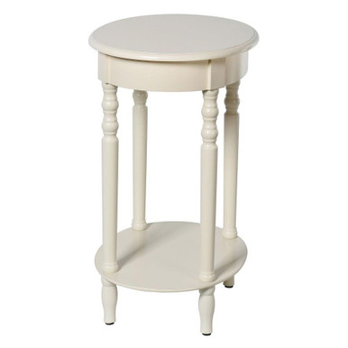 Asher Oval Side Table 27 Inch Tall and 19.5 Inch Wide by Stylecraft - AF102647DS
