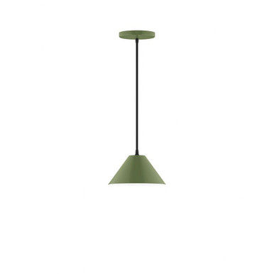 Axis 1 Light Small Cone Pendant 76 Inch Tall by Montclair Light Works - PEB421