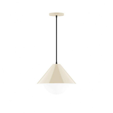 Axis 1 Light Etched Glass Medium Cone Pendant by Montclair Light Works - PEB422-G15