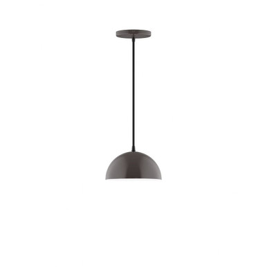 Axis 1 Light Small Dome Pendant 76 Inch Tall by Montclair Light Works - PEB431