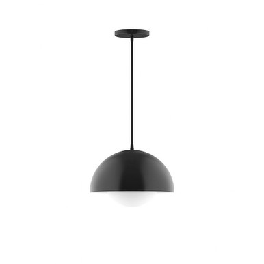 Axis 1 Light Etched Glass Medium Dome Pendant by Montclair Light Works - PEB432-G15