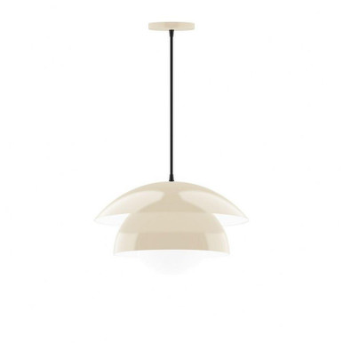 Nest 1 Light Etched Glass Medium Pendant by Montclair Light Works - PEBX446-G15