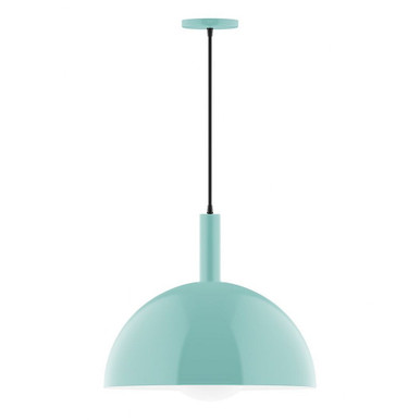 Stack 1 Light Dome Large Pendant 87 Inch Tall by Montclair Light Works - PEBX472-G15