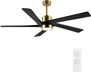 Aero 5 Blade Ceiling Fan with Light Kit 21 Inch H and 72 Inch W by Brio  - AB5372