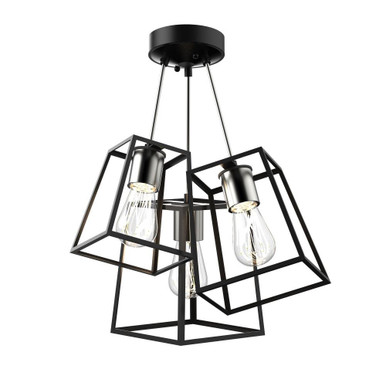 Cape Breton 3 Light 23 Inch Wide Semi Flush Mount by DVI - DVP29011