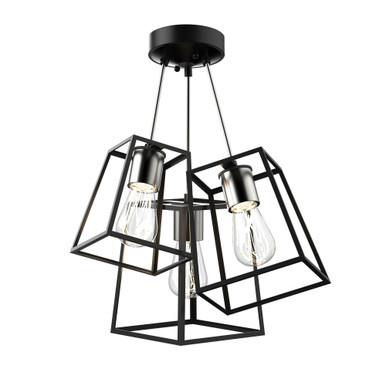 Cape Breton 3 Light 23 Inch Wide Semi Flush Mount by DVI - DVP29011