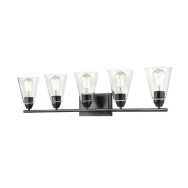Louisbourg 5 Light Bath Vanity 9.25 Inch Tall and 38.25 Inch Wide by DVI - DVP34355