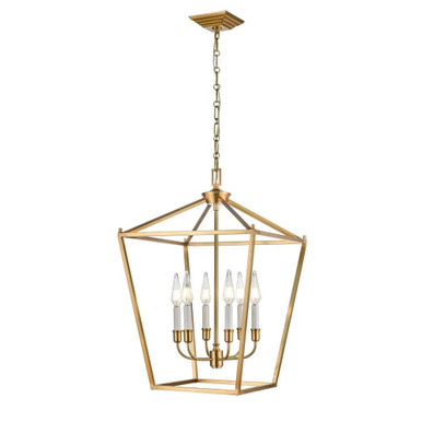 Lundy'S Lane 6 Light Foyer 26 Inch Tall and 16.75 Inch Wide by DVI - DVP30148