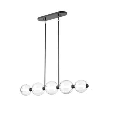 Glimmer 40W 1 LED Linear Chandelier 6.75 Inch Tall and 39 Inch Wide by DVI - DVP34902