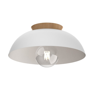 Bergen 1 Light Semi Flush Mount 4.75 Inch Tall and 12 Inch Wide by DVI - DVP36832
