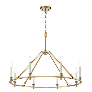 Carisbrooke 8 Light Chandelier 18.75 Inch Tall and 33.5 Inch Wide by DVI - DVP37129
