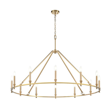 Carisbrooke 12 Light Chandelier 26.75 Inch Tall and 49.5 Inch Wide by DVI - DVP37145