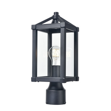 Nipigon 1 Light Outdoor Post Mount 15.25 Inch Tall X 5.75 Inch Wide by DVI - DVP41277