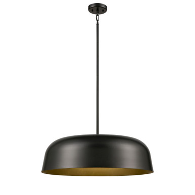 Tuque 24W 1 LED Pendant 5.5 Inch Tall and 20 Inch Wide by DVI - DVP40905