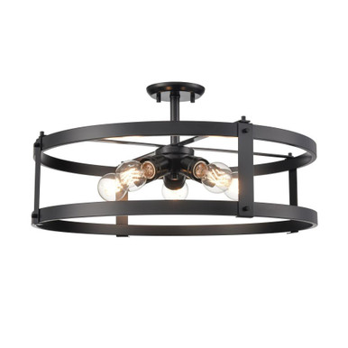 Oakhurst 5 Light Convertible Pendant 7.25 Inch X 23.25 Inch Wide by DVI - DVP40308