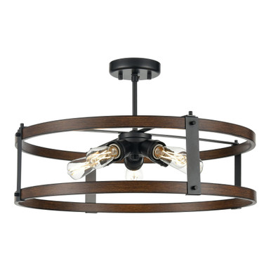 Oakhurst 5 Light Convertible Pendant 7.25 Inch X 23.25 Inch Wide by DVI - DVP40308