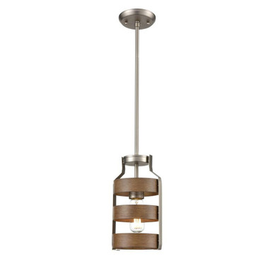 Fort Garry 1 Light Mini Pendant 11.25 Inch Tall and 6 Inch Wide by DVI - DVP41821
