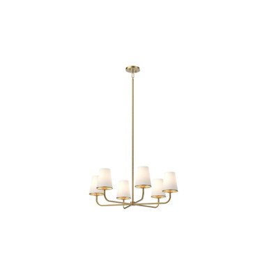 Kanata 6 Light Pendant 10 Inch Tall and 29 Inch Wide by DVI - DVP48026