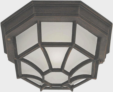 Webb 1 Light 11.5 Inch Wide Outdoor Flush Mount by Forte - 17005-01