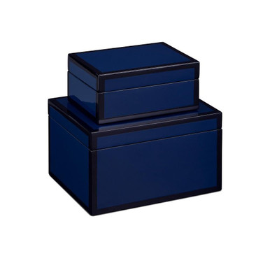 Lacquer 6 Inch Box (Set of 2) by Currey Company - 1200-Lacquer