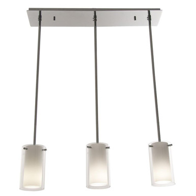 Essex 3 Light Linear Chandelier 7 Inch Tall and 25.5 Inch Wide by DVI - DVP9053