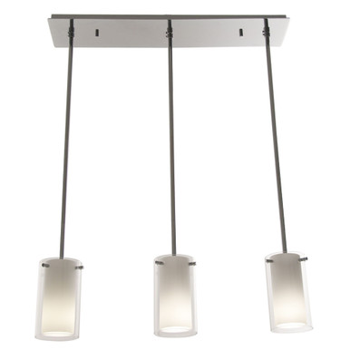 Essex 3 Light Linear Chandelier 7 Inch Tall and 25.5 Inch Wide by DVI - DVP9053