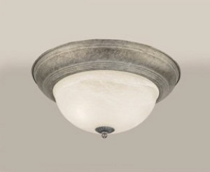 2 Light 14 Inch Wide Flush Mount by Forte - 2129-02