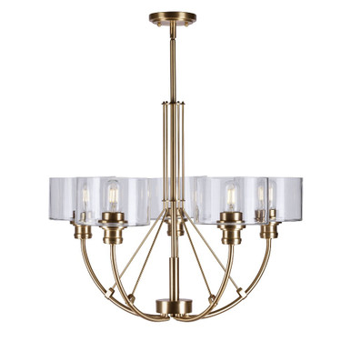 Zane 5 Light Large Chandelier by Forte - 2748-05