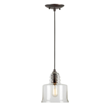 1 Light Small Pendant 8 Inch Tall by Forte - 2680-01