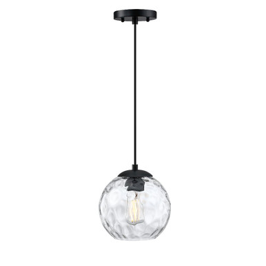 Milo 1 Light Small Pendant 8.25 Inch Tall by Forte - 2769-01-04
