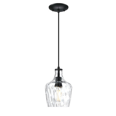 Milo 1 Light Classic Small Pendant 9.75 Inch Tall by Forte - 2770-01-04