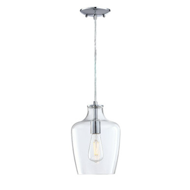 Milo 1 Light Small Pendant 11.75 Inch Tall by Forte - 2771-01-04