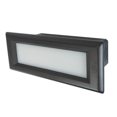 Brick 4.6W LED Step Light with Face Plate 3.38 x 8.63 Inch by Nora - N-842-32