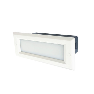 Brick 4.6W LED Step Light with Face Plate 3.38 x 8.63 Inch by Nora - N-842-32