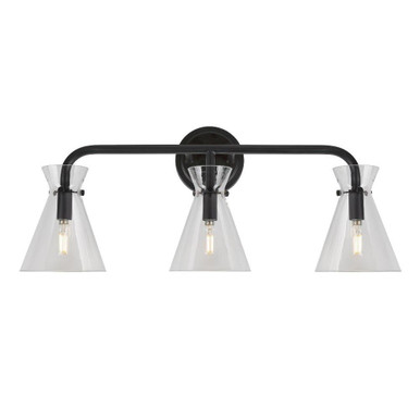 Beaker 3 Light Vanity Light by Forte - 5733-03