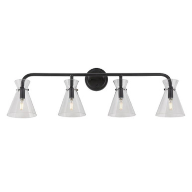 Beaker 4 Light Vanity Light by Forte - 5733-04
