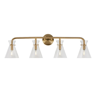 Beaker 4 Light Vanity Light by Forte - 5733-04