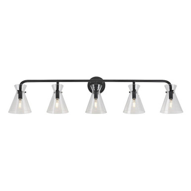 Beaker 5 Light Vanity Light by Forte - 5733-05